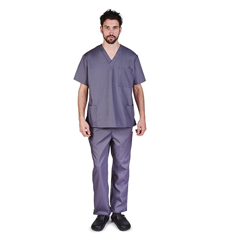 Men Scrub Set Medical Scrub Top and Pants M